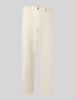 Casual Friday Corduroy broek met zijwaartse steekzakken Offwhite