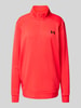 Under Armour Sweatshirt mit Troyer-Kragen Hellrot