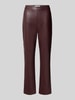 Raffaello Rossi Flared bootcut broek in leerlook, model 'MACY' Bordeaux