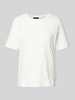 Oui T-Shirt mit Motiv-Stitching Offwhite