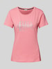 LIU JO SPORT T-Shirt mit Strasssteinbesatz Pink