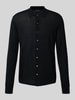 Christian Berg Men Wolljacke mit Kentkragen Black