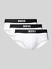 BOSS Slip mit elastischem Label-Bund im 3er-Pack Weiss