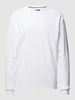 Tommy Jeans Longsleeve mit Waffelstruktur Weiss