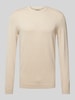 MCNEAL Strickpullover mit Rundhalsausschnitt Beige Melange