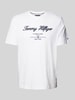 Tommy Hilfiger T-Shirt mit Label-Stitching Weiss