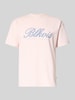 BLKVIS T-Shirt mit Label-Print und Rundhalsausschnitt Hellrosa