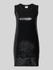 Pepe Jeans Körpernahes Strickkleid mit Woll-Anteil Modell 'ELAINE' Black