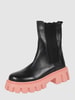 INUOVO Lederboots mit Plateausohle  Schwarz