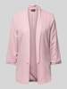 Pieces Regular fit blazer van een mix van viscose en linnen, model 'PIA BOSELLA' Roze