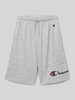 CHAMPION Regular fit sweatshorts met labelprint Middengrijs gemêleerd