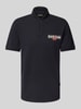 Napapijri Slim Fit Poloshirt mit Label-Print Modell 'AYLMER' Black