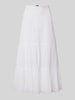 Gina Tricot Maxirock im Stufen-Look mit elastischem Bund Weiss