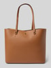 Lauren Ralph Lauren Tote Bag aus Leder mit Label-Applikation Modell 'KARLY' Cognac