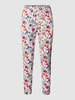 MAC Sweatpants mit Allover-Muster Modell 'FUTURE' Weiß