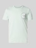 Tom Tailor Denim Regular Fit T-Shirt mit großem Label-Schriftzug Mint