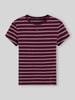 Tommy Jeans Slim Fit T-Shirt aus Baumwoll-Mix Bordeaux