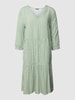Montego Midi-jurk van viscose met all-over motief Grasgroen