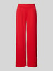 ICHI Wide leg stoffen broek met bandplooien, model 'KATE Long' Rood