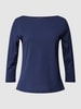 Lanius Shirt met lange mouwen van puur katoen Donkerblauw