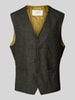 Carl Gross Wollen gilet met zijde model 'Wilson' Groen