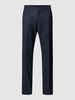 Tiger Of Sweden Pantalon met bandplooien, model 'TENUTAS' Marineblauw