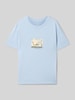 Jack & Jones T-Shirt mit Label-Print Modell 'TAVIRA' Hellblau