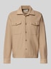 SELECTED HOMME Regular fit overhemdjack van puur biologisch katoen, model 'OLIVER' Taupe