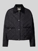 Marc O'Polo Boxy Fit Steppjacke mit Cord-Kragen Marine