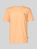 Blend T-Shirt mit geripptem Rundhalsausschnitt Modell 'JENS' Orange