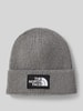 The North Face Beanie in gebreide look met logopatch, model 'Box' Middengrijs gemêleerd