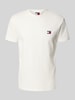 Tommy Jeans Regular fit T-shirt van puur katoen Offwhite