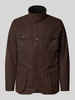 Barbour Funktionsjacke mit gewachstem Twill Dunkelbraun