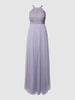 Jake*s Cocktail Abendkleid mit Zierbesatz Flieder