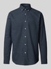 MCNEAL Tailored fit vrijetijdsoverhemd met button-downkraag  Donkerblauw