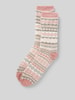 camano Socken mit Kunstfellbesatz Modell 'NORWEGIAN' Rosa