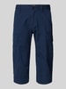 s.Oliver BLACK LABEL Relaxed fit bermuda van katoenmix, model 'FILE' Marineblauw