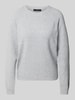 Vero Moda Regular fit gebreide pullover met ronde hals, model 'DOFFYSHINE' Lichtgrijs
