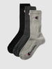 CHAMPION Sokken met labeldetail in een set van 3 paar, model 'Crew Socks' Donkergrijs