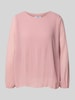 ZABAIONE blouse met lange mouwen van viscosemix model 'EVA' Lichtroze