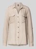 Vero Moda Overhemdblouse met knoopsluiting, model 'BUMPY' Taupe