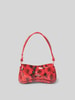 Diesel Shoulder Bag mit Label-Applikation Rot