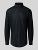 HUGO Slim Fit Business-Hemd mit Knopfleiste Modell 'Kenno' Black