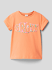 s.Oliver RED LABEL T-Shirt mit Statement-Print Orange