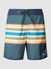 Quiksilver Zwembroek met streepmotief, model 'EVERYDAY SCALLOP' Marineblauw