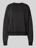 Guess Jeans Oversized Sweatshirt mit Label-Stitching Modell 'GO' Black