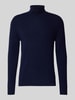 Christian Berg Men Rollkragenpullover aus Wolle-Kaschmir-Mix Marine
