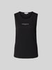 MAISON KITSUNÉ Top aus reiner Baumwolle Black