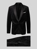 Lindbergh Slim fit pak van fluweel Zwart