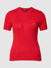 Polo Ralph Lauren Gebreide pullover met kabelpatroon Rood